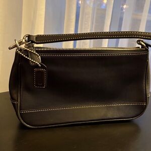 Coach Black Leather Shoulder Bag